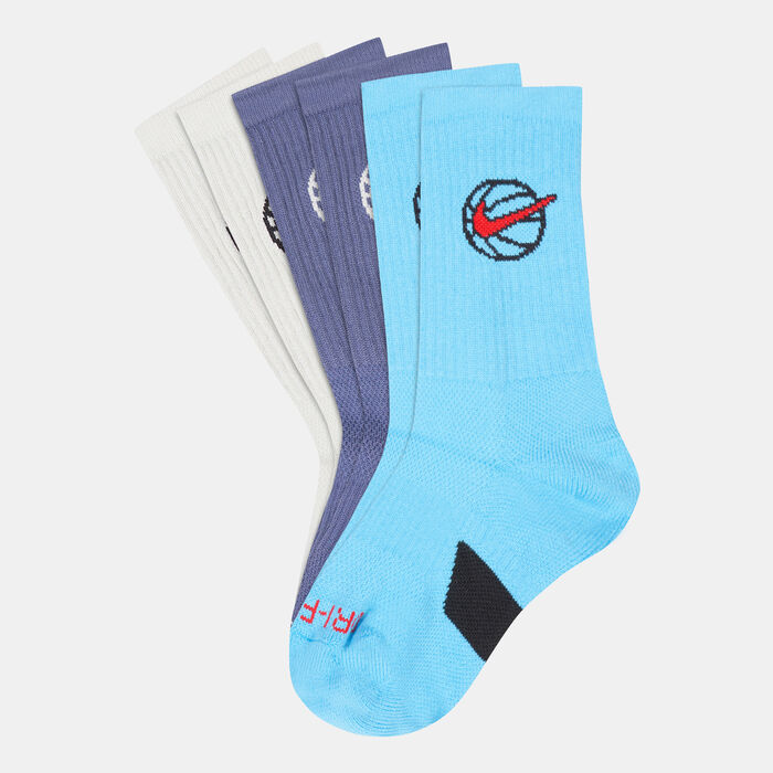Nike Everyday Crew Basketball Socks (3 Pairs) Multi Nike Everyday Crew Basketball Socks (3 Pairs) Multi image number 0
