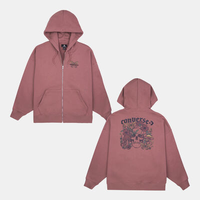 Converse Women's ​Blooming Full-Zip Hoodie Red