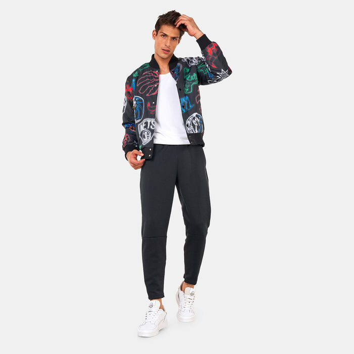 New Era NBA Printed Bomber Jacket Black New Era NBA Printed Bomber Jacket Black image number 2
