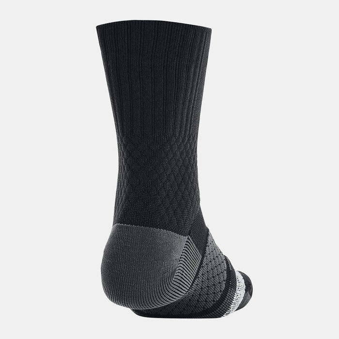 Under Armour Project Rock Armour Dry Playmaker Crew Socks (1 Pair) Black image number 1
