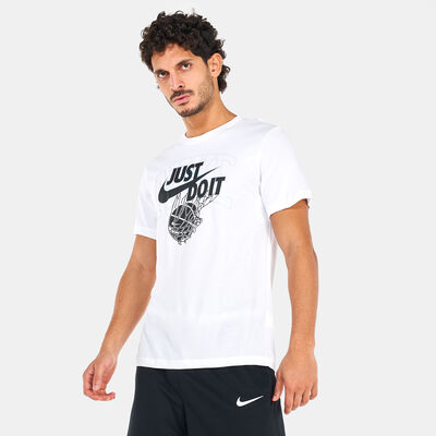Nike Men's Dri-FIT 'Just Do It’ Basketball T-Shirt White