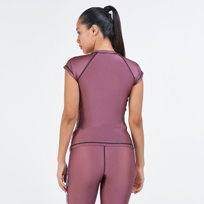 COEGA Women's Printed Rashguard Pink COEGA Women's Printed Rashguard Pink image number 1