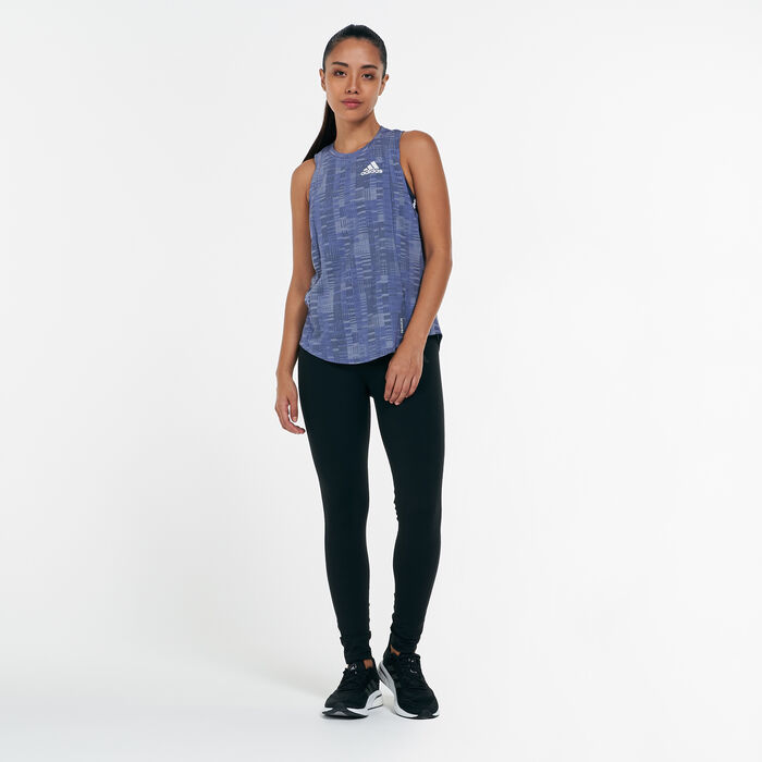 adidas Women's Own The Run Primeblue Tank Top White adidas Women's Own The Run Primeblue Tank Top White image number 2