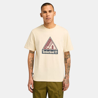 Timberland Men's Outdoor Inspired Graphic T-Shirt Beige