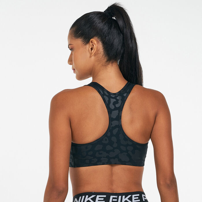 Nike Women's Dri-FIT Swoosh Sports Bra Black Nike Women's Dri-FIT Swoosh Sports Bra Black image number 1