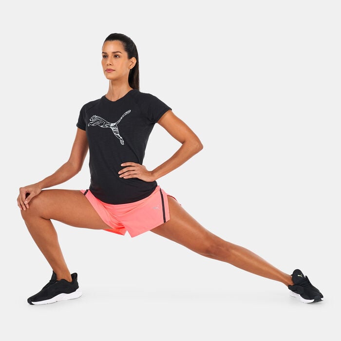 PUMA Women's Run Ultraweave S 3-inch Running Shorts Pink PUMA Women's Run Ultraweave S 3-inch Running Shorts Pink image number 2
