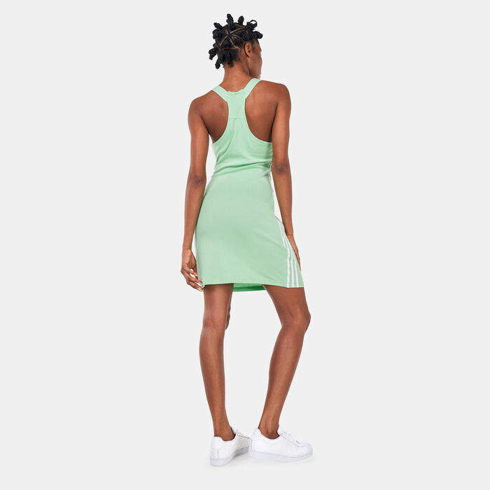adidas Women's Adicolor Classics Racerback Dress Green adidas Women's Adicolor Classics Racerback Dress Green image number 1