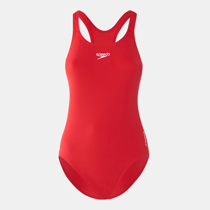 Speedo Women's Endurance Medalist 1-Piece Swimsuit Red Speedo Women's Endurance Medalist 1-Piece Swimsuit Red image number 0