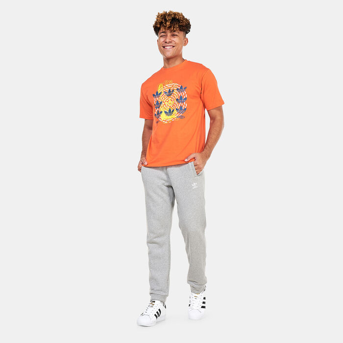 adidas Originals Men's Hypersport Multi Trefoil T-Shirt Orange adidas Originals Men's Hypersport Multi Trefoil T-Shirt Orange image number 2