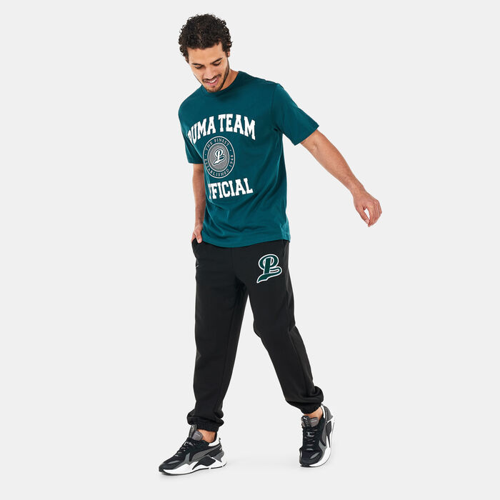 PUMA Men's Team Sweatpants Black image number 2