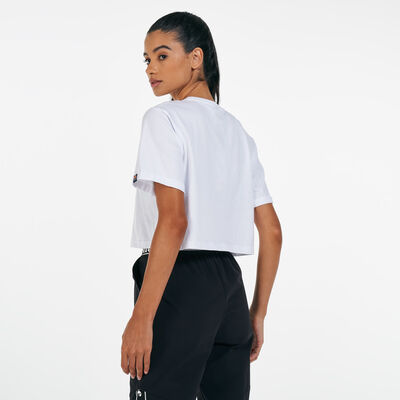ellesse Women's Alberta Crop Top White
