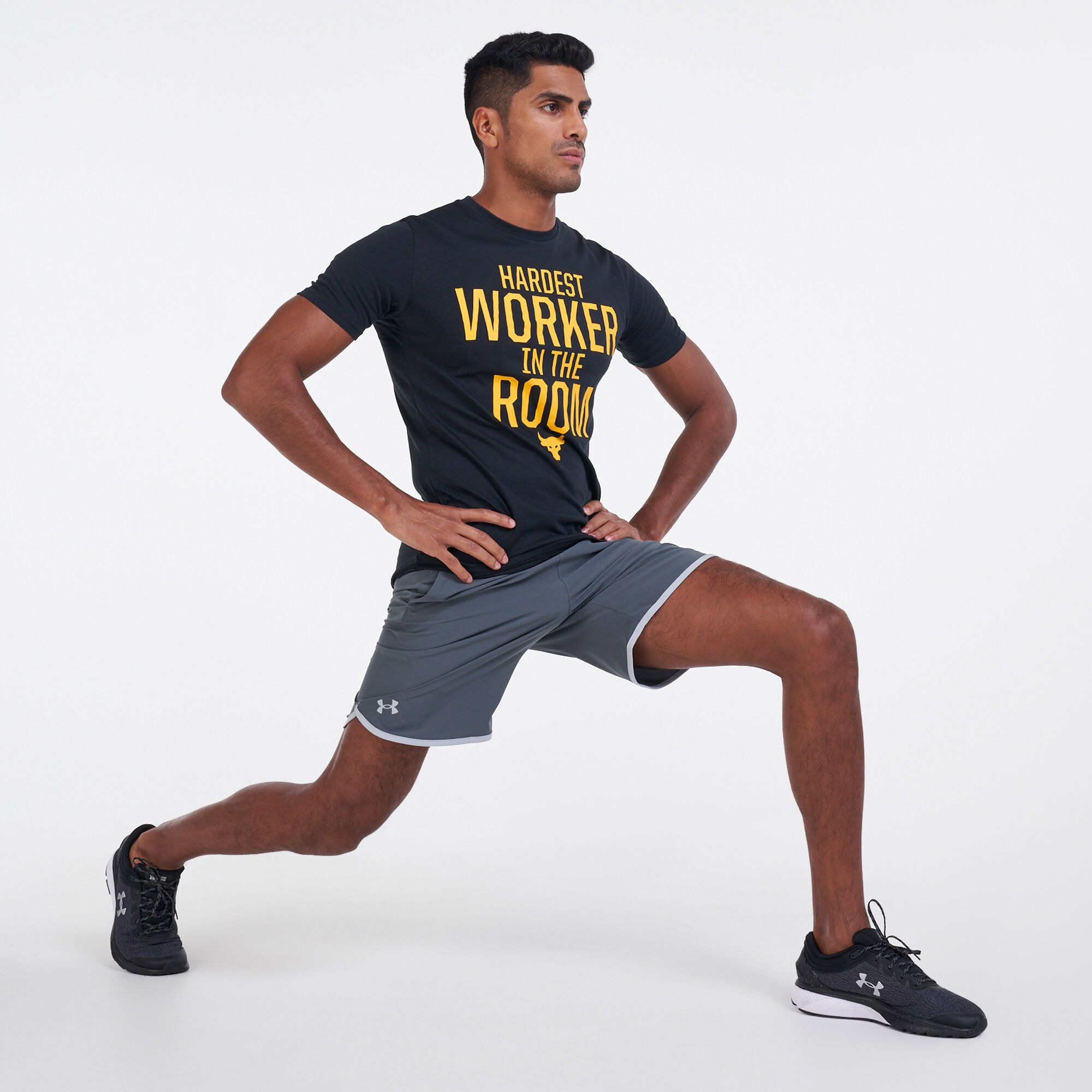 Buy Under Armour Men s UA HIIT Woven Shorts Grey in Qatar SSS