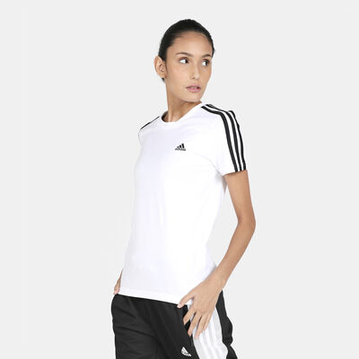 adidas Women's Essentials 3-Stripes T-Shirt White