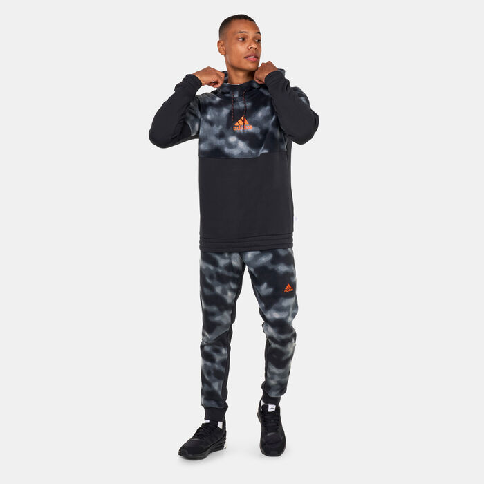 adidas Men's Polar Fleece Nature Hoodie Black adidas Men's Polar Fleece Nature Hoodie Black image number 2