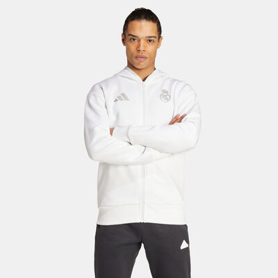 adidas Men's Real Madrid Anthem Jacket White