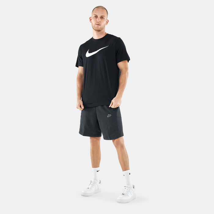 Nike Men's Sportswear Swoosh T-Shirt Black Nike Men's Sportswear Swoosh T-Shirt Black image number 2