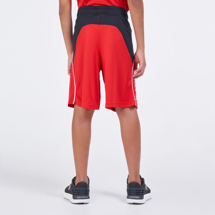 Under Armour Kids' Curry SC Hoops Shorts Red Under Armour Kids' Curry SC Hoops Shorts Red image number 1