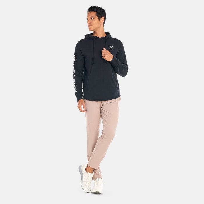 Under Armour Men's Project Rock Terry Hoodie Black Under Armour Men's Project Rock Terry Hoodie Black image number 2