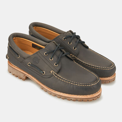 Timberland Men's 3-Eye Lug Handsewn Boat Shoe Grey Timberland Men's 3-Eye Lug Handsewn Boat Shoe Grey