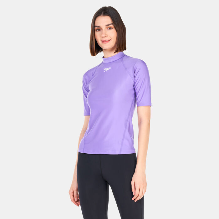 Speedo Women's Rashguard Top Purple Speedo Women's Rashguard Top Purple image number 0