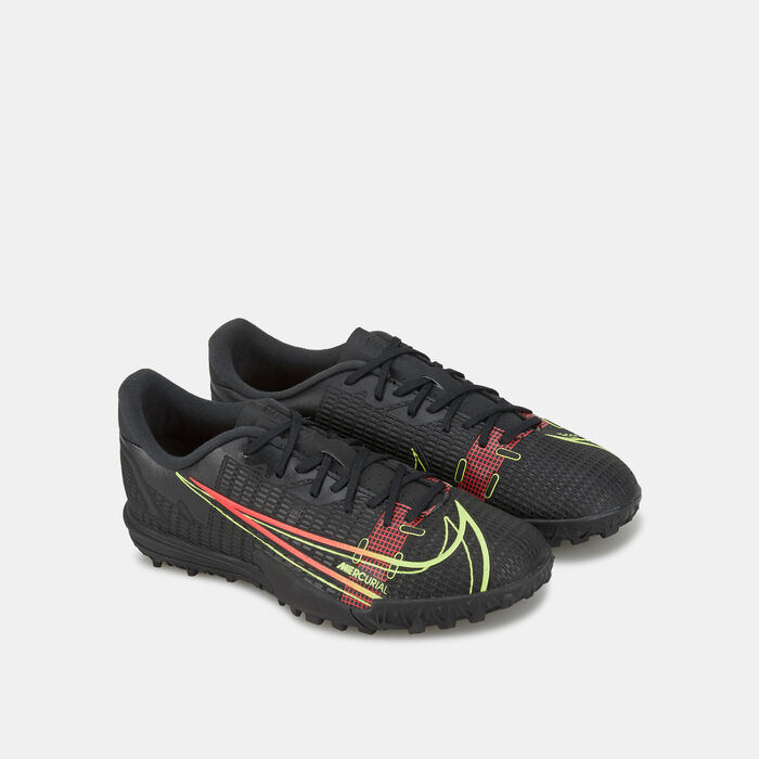 Nike Kids' Vapor 14 Academy Turf Ground Football Shoe Black Nike Kids' Vapor 14 Academy Turf Ground Football Shoe Black image number 1