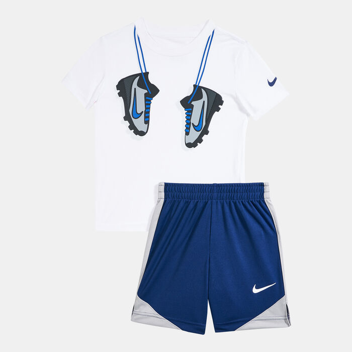 Nike Kids' Sport Footwear T-Shirt and Shorts Set (Baby & Toddler) Blue Nike Kids' Sport Footwear T-Shirt and Shorts Set (Baby & Toddler) Blue image number 0