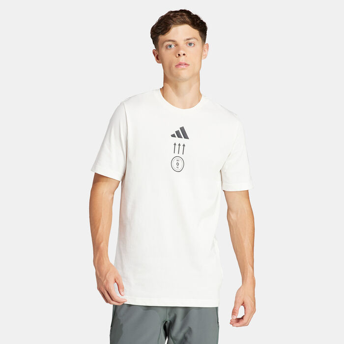 adidas Men's AEROREADY Strength Graphic Training T-Shirt White adidas Men's AEROREADY Strength Graphic Training T-Shirt White image number 0