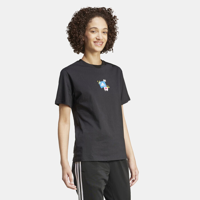 adidas Women's Remoji Graphic T-Shirt Black adidas Women's Remoji Graphic T-Shirt Black image number 2