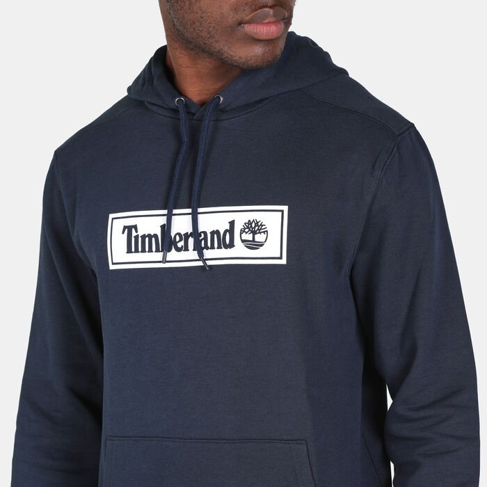 Timberland Men's Linear Logo Hoodie Blue Timberland Men's Linear Logo Hoodie Blue image number 3