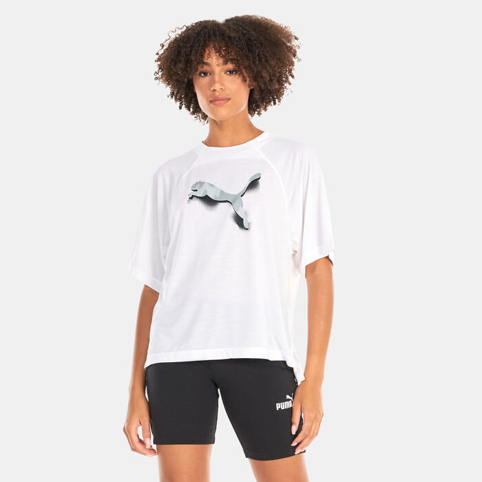 PUMA Women's Modern Sports Oversized T-Shirt White PUMA Women's Modern Sports Oversized T-Shirt White image number 0