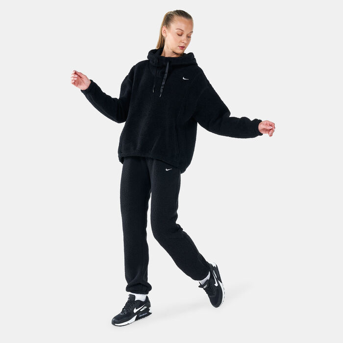 Nike Women's Therma-FIT Statment Cosy Hoodie Black Nike Women's Therma-FIT Statment Cosy Hoodie Black image number 2