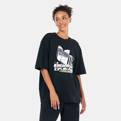 adidas Originals Women's Oversized Graphic T-Shirt Black