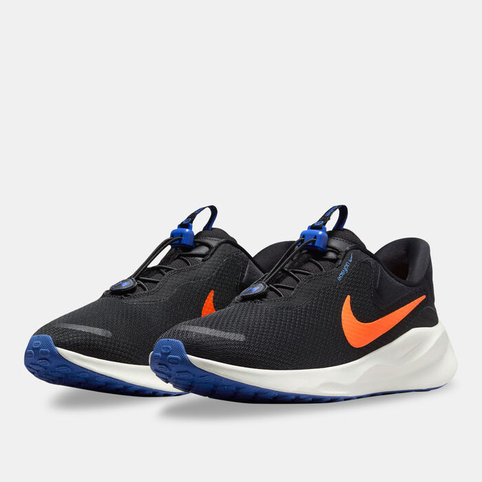 Nike Men's Revolution 7 EasyOn Road Running Shoes Black Nike Men's Revolution 7 EasyOn Road Running Shoes Black image number 1