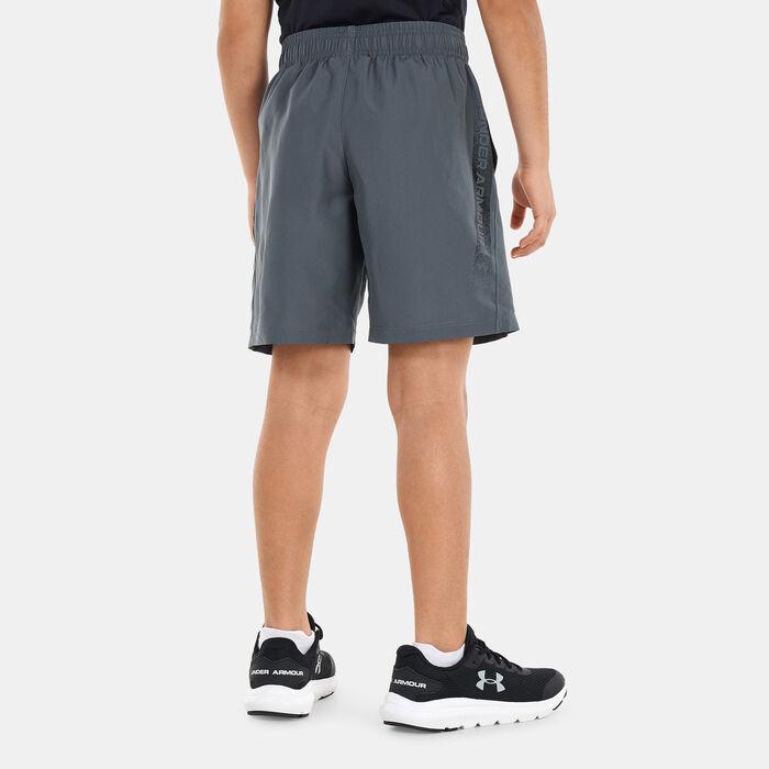 Under Armour Kids' UA Woven Graphic Shorts Grey image number 1
