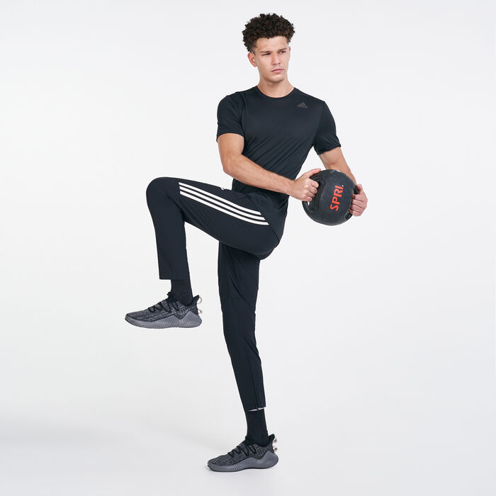 adidas Men's AEROREADY 3-Stripes Pants Black adidas Men's AEROREADY 3-Stripes Pants Black image number 1