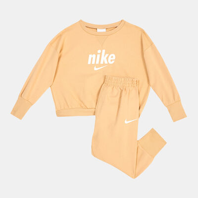Nike Kids' E1D1 Crew and Pants Set (Baby and Toddler) Brown