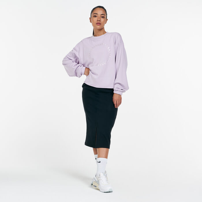 Nike Women's Sportswear Icon Clash Top Purple image number 2