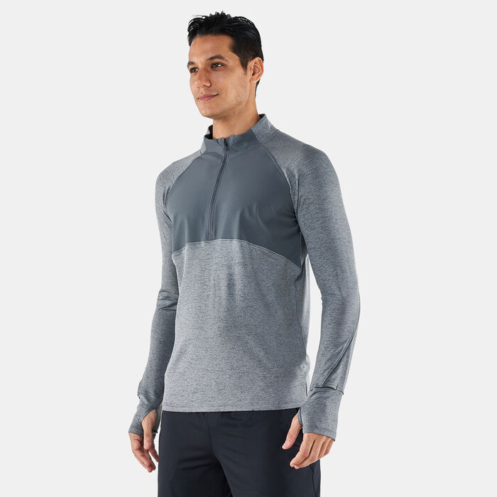 Under Armour Men's UA Qualifier Run 2.0 ½ Zip T-Shirt Grey Under Armour Men's UA Qualifier Run 2.0 ½ Zip T-Shirt Grey image number 0