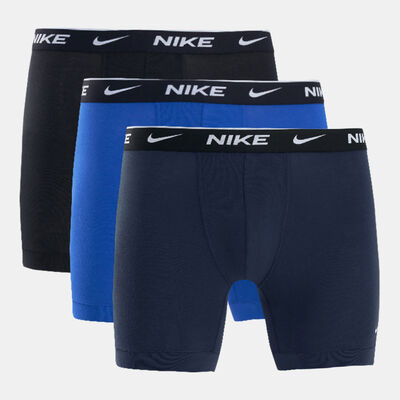 Nike Men's Logo Boxer Briefs (3 Pack) Blue