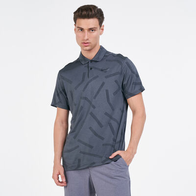 Nike Golf Men's Golf Dry Vapor Line Jacquard T-Shirt Grey Nike Golf Men's Golf Dry Vapor Line Jacquard T-Shirt Grey