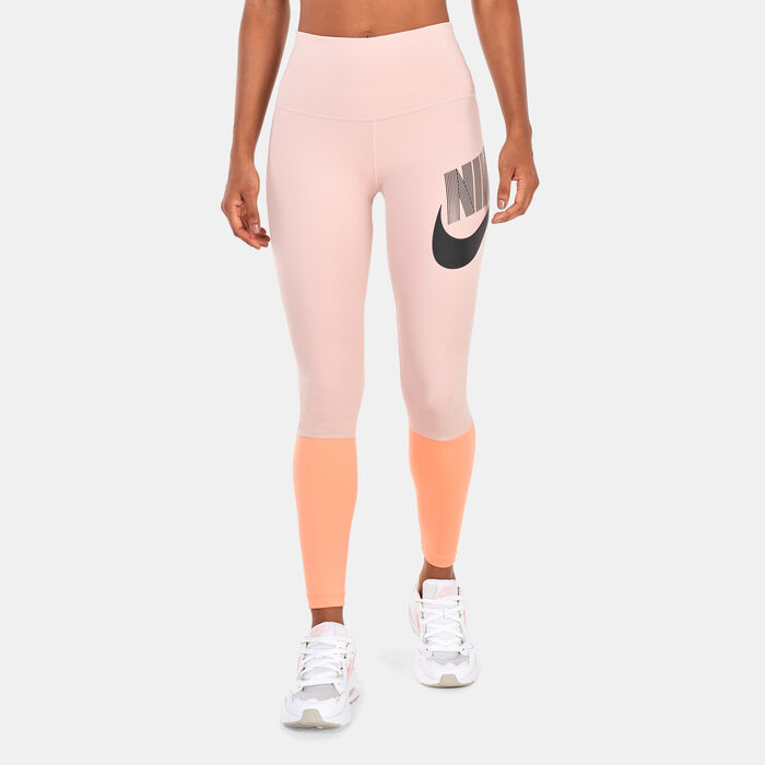 Nike Women's Dri-FIT One High-Waisted Dance Leggings Pink Nike Women's Dri-FIT One High-Waisted Dance Leggings Pink image number 0