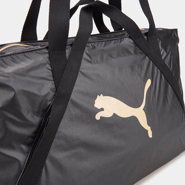 PUMA Women's AT Essentials Shopper Moto Tote Bag Mettalic PUMA Women's AT Essentials Shopper Moto Tote Bag Mettalic image number 3