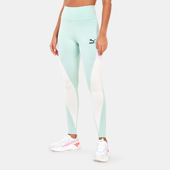 PUMA Women's SWxP Leggings Green PUMA Women's SWxP Leggings Green image number 0