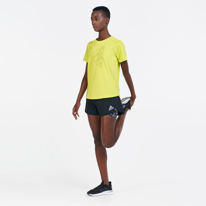 adidas Women's Fast Two-in-One Shorts Black adidas Women's Fast Two-in-One Shorts Black image number 2