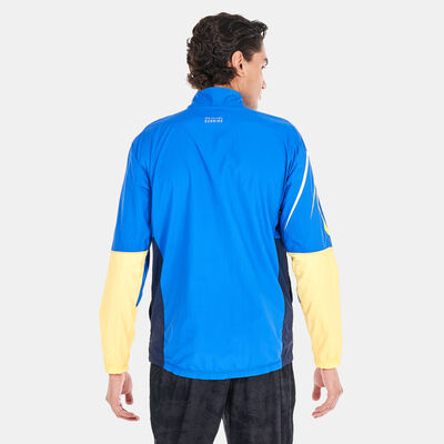 New Balance Men's Graphic Impact Jacket Blue New Balance Men's Graphic Impact Jacket Blue
