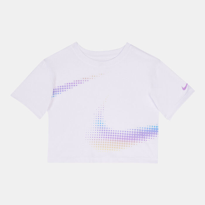 Nike Kids' Double Dot Swoosh T-Shirt (Younger Kids) White Nike Kids' Double Dot Swoosh T-Shirt (Younger Kids) White image number 0