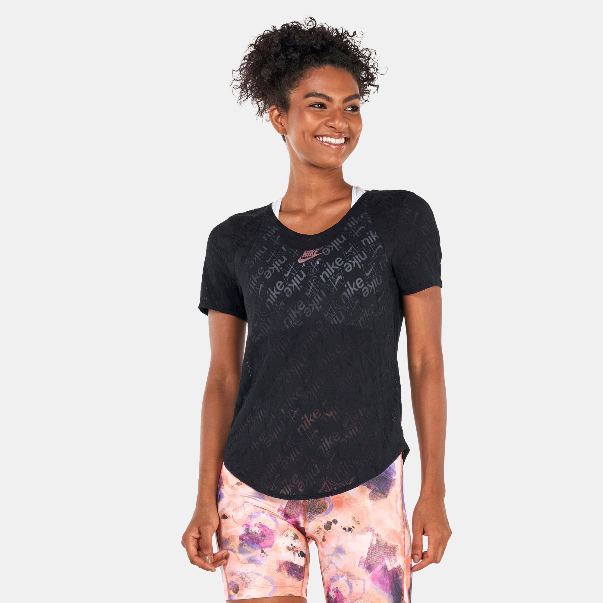 Women s Air Dri FIT Running T Shirt Black Nike in Qatar SSS