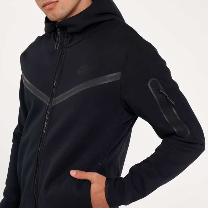 Nike Men's Sportswear Tech Full-Zip Hoodie Black image number 3