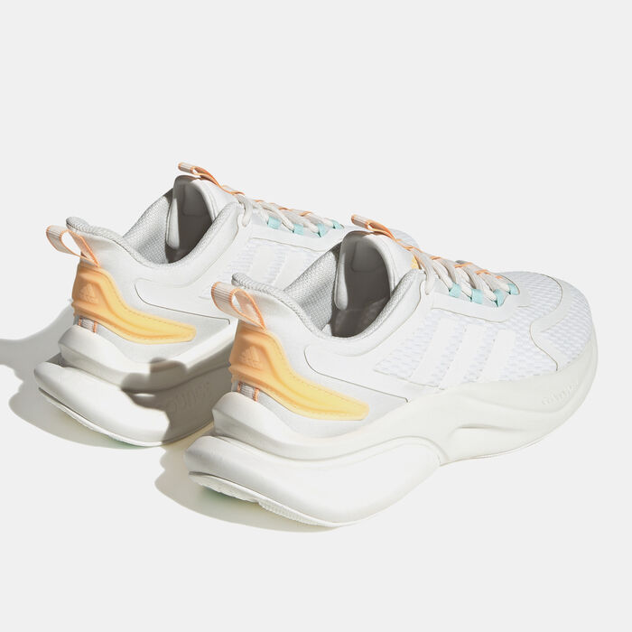 adidas Women's Alphabounce+ Sustainable Bounce Shoes White adidas Women's Alphabounce+ Sustainable Bounce Shoes White image number 2