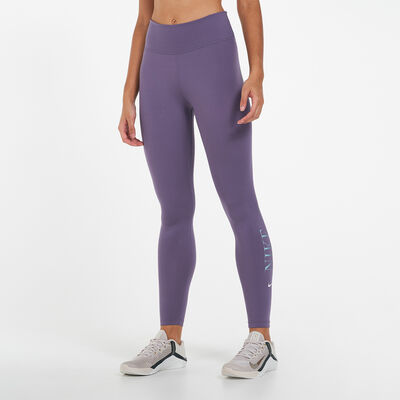 Nike Women's Dri-FIT One Training 7/8 Leggings Purple